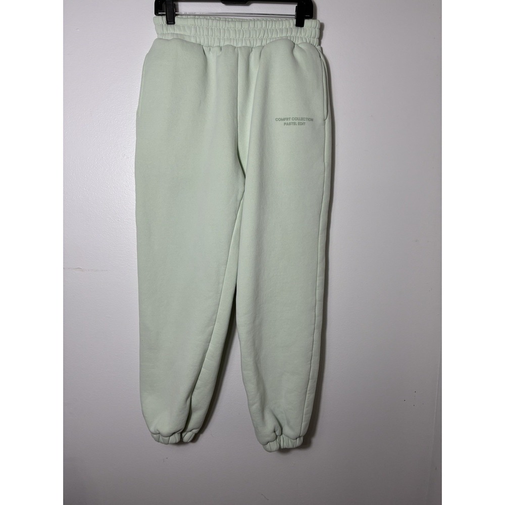 Comfrt Collection Pastel Edit Pull On Jogger Sweatpants Mint Green Sz‎ M